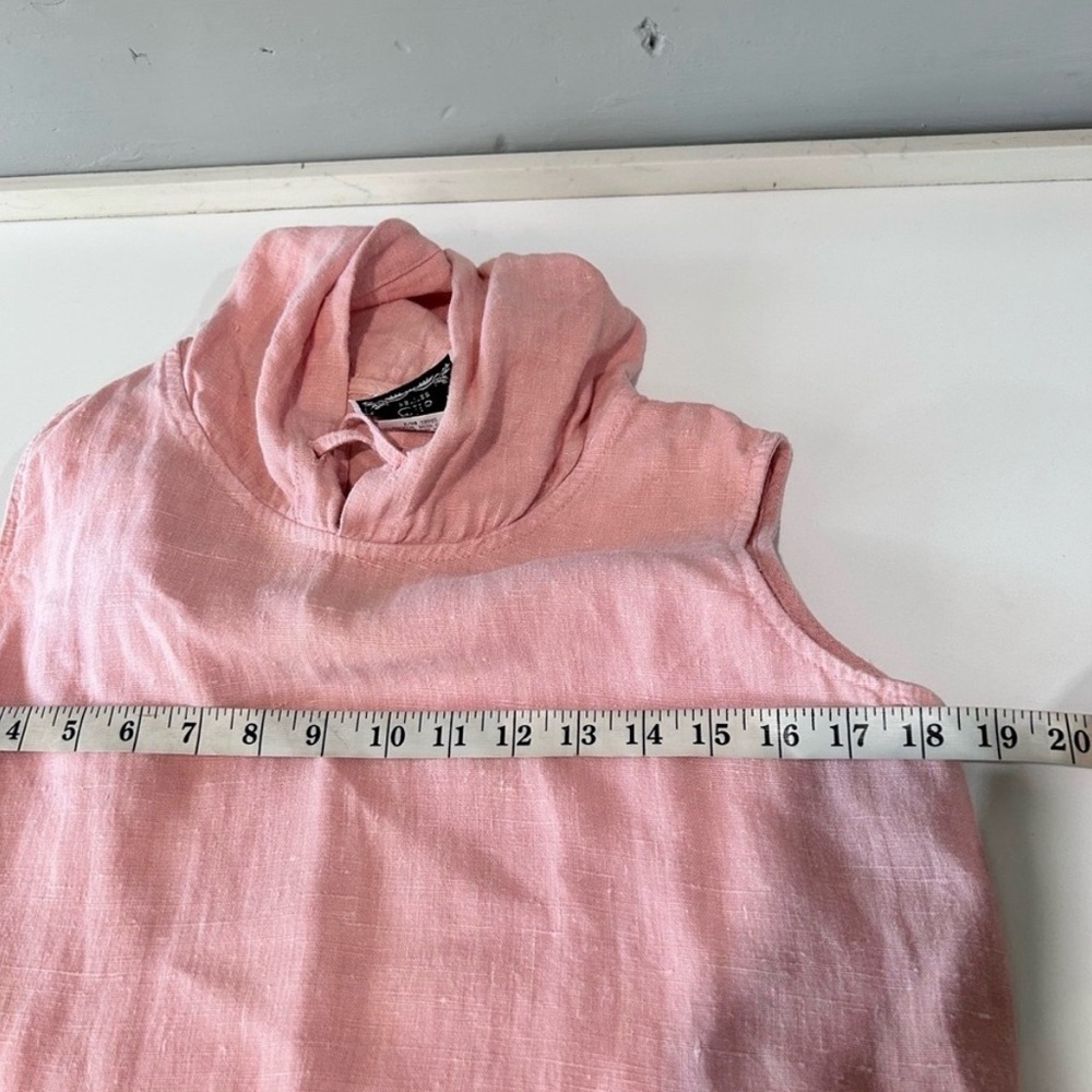 dressing clio Peach Hooded Linen Sleeveless Maxi Dress Swim Coverup Dress - Picture 10 of 16